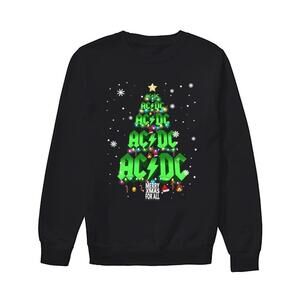 Ac Dc Tree Merry Christmas For All Rock Band Fan Festive Sweatshirt